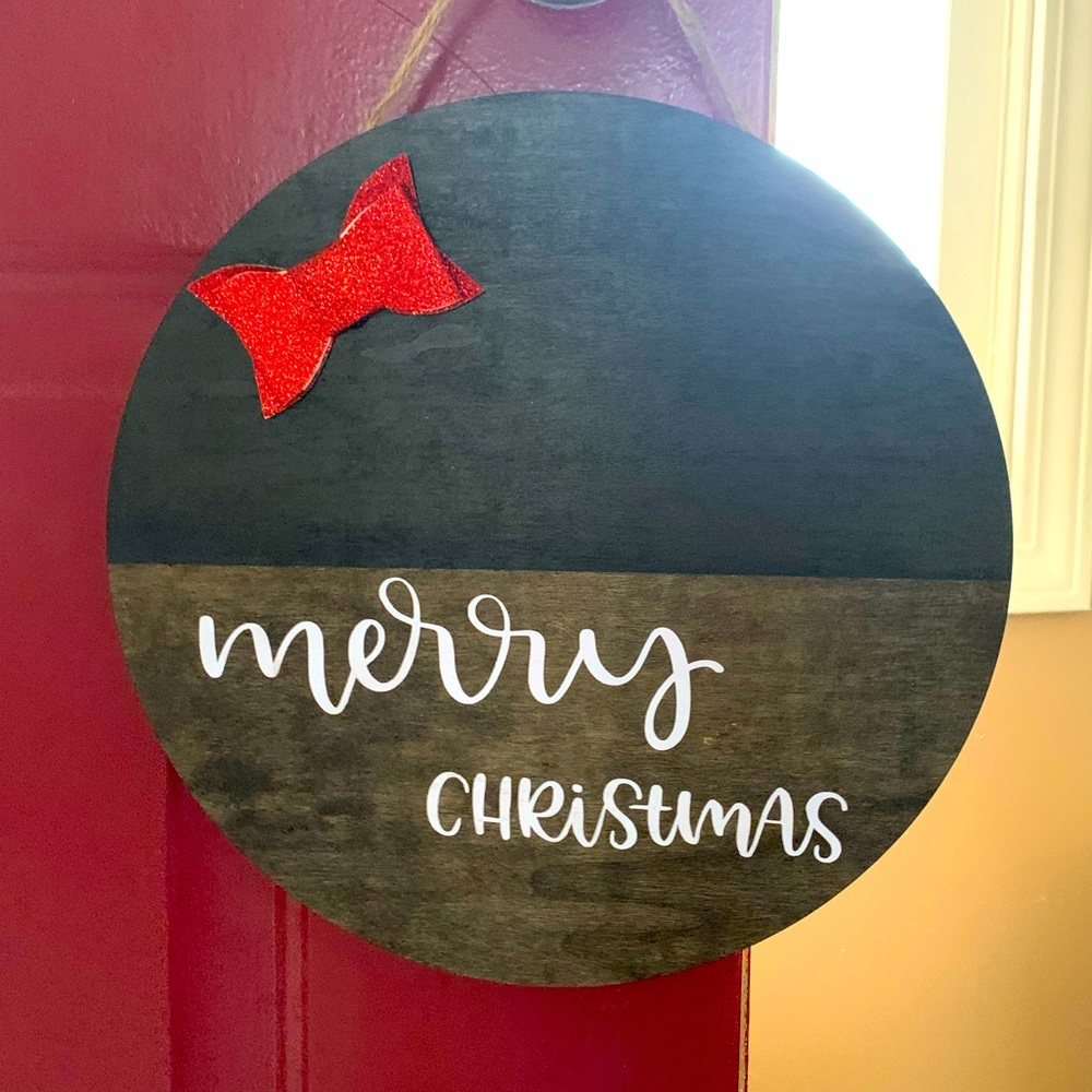 Christmas door hanger